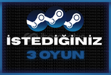 ⚡İstediğiniz 3 Oyun | %100 Garanti | Sorunsuz⚡