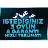 ⚡İSTEDİĞİNİZ 3 OYUN + ⚡ GARANTİ⚡