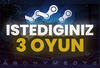 İstediğiniz 3 Oyun + Garanti