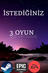 İSTEDİĞİNİZ 3 OYUN + GARANTİ