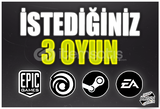 İstediğiniz 3 Oyun + Garanti