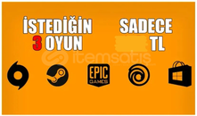 İstediğiniz 3 Oyun + Garanti