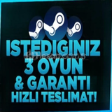 İstediğiniz 3 Oyun + Garanti