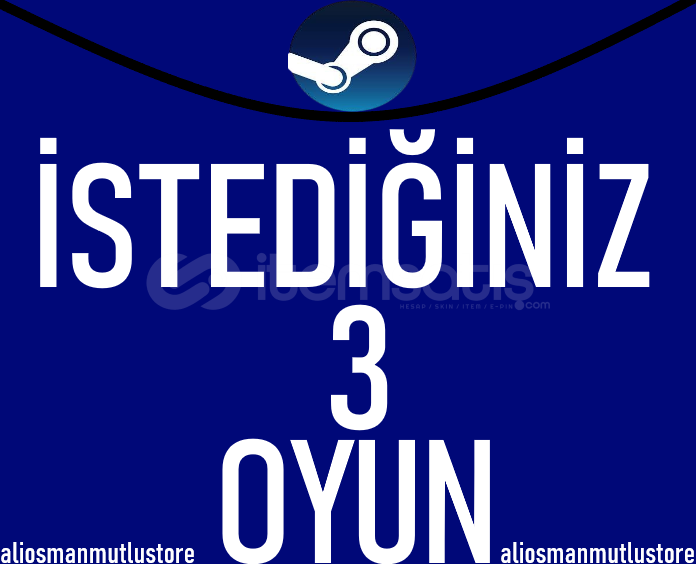 İSTEDİĞİNİZ 3 OYUN + GARANTİ İSTEDİĞİNİZ 3 OYUN + GARANTİ