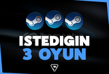 İstediğiniz 3 Oyun + Garanti