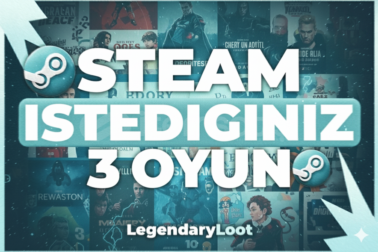 İstediğiniz 3 Oyun + Garanti İstediğiniz 3 Oyun + Garanti