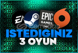 İstediğiniz 3 oyun + GARANTİ