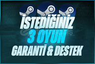 İstediğiniz 3 Oyun + Garanti