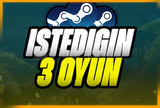 istediğiniz 3 oyun + garanti + sınırsız destek