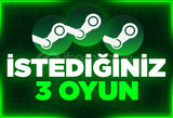 İstediğiniz 3 oyun+Garanti