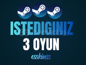 İstediğiniz 3 Oyun + Garanti