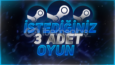 İstediğiniz 3 Oyun [GARANTI + 7/24 DESTEK]