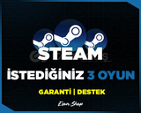 ⭐İSTEDİĞİNİZ 3 OYUN + GARANTİ + 7/24 DESTEK⭐