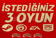 İstediğiniz 3 Oyun + Garanti
