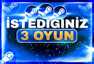 İstediğiniz 3 Oyun + Garanti