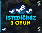 İstediğiniz 3 Oyun + Garanti