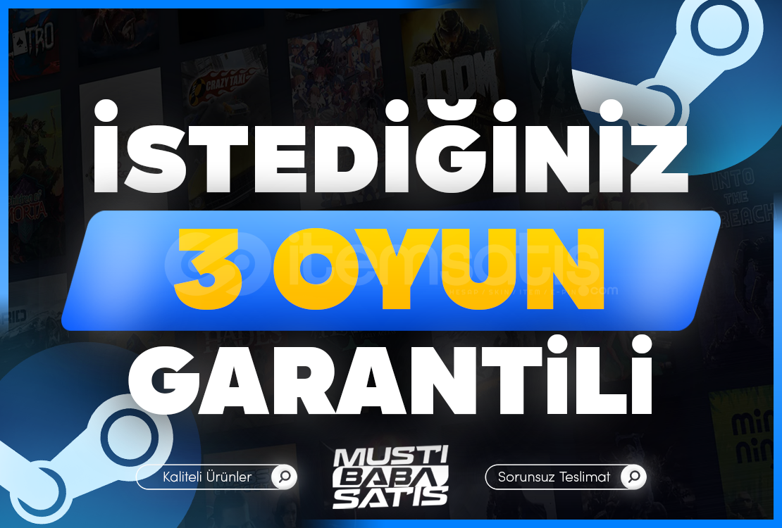 ⭐İstediğiniz 3 Oyun + Garanti ⭐İstediğiniz 3 Oyun + Garanti