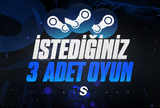 ⭐İSTEDİĞİNİZ 3 OYUN + GARANTİ & DESTEK⭐