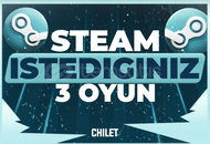 İSTEDİĞİNİZ 3 OYUN + GARANTİ & DESTEK
