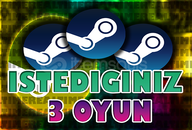 ⭐ İstediğiniz 3 Oyun [Garanti - Destek]