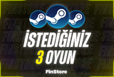 İSTEDİĞİNİZ 3 OYUN | GARANTİ + DESTEK