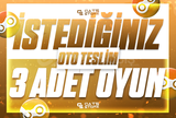 ⭐İSTEDİĞİNİZ 3 OYUN + GARANTİ & DESTEK⭐