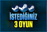 İstediğiniz 3 Oyun / Garanti+Destek