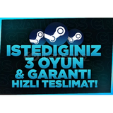 ⭐İSTEDİĞİNİZ 3 OYUN + GARANTİ & DESTEK⭐