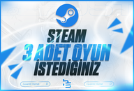 ⭐️İSTEDİĞİNİZ 3 OYUN + GARANTİ + DESTEK⭐️