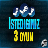 İstediğiniz 3 Oyun + Garanti & Destek