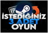 İstediğiniz 3 oyun [Garanti + Destek]