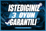 ⭐️ İstediğiniz 3 Oyun + Garanti & Sorunsuz