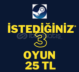 ⭐ İSTEDİĞİNİZ 3 OYUN [GARANTİLİ ]