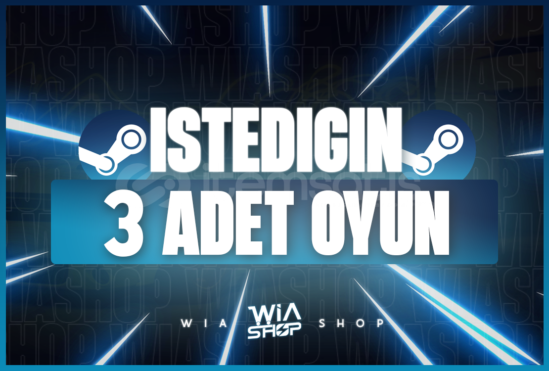 İSTEDİĞİNİZ 3 OYUN | GARANTİLİ | STEAM İSTEDİĞİNİZ 3 OYUN | GARANTİLİ | STEAM