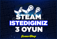 İstediğiniz 3 Oyun [ÖMÜR BOYU GARANTİ]