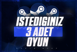 İSTEDİĞİNİZ 3 OYUN + ÖMÜR BOYU GARANTİ 