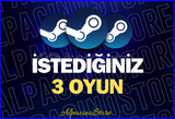 İstediğiniz 3 Oyun [ÖMÜR BOYU GARANTİLİ]