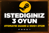 İstediğiniz 3 Oyun + OTO + GARANTİ