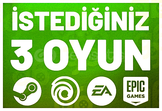 İstediğiniz 3 Oyun + Sınırsız Destek İstediğiniz 3 Oyun + Sınırsız Destek