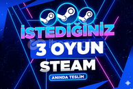⭐İstediğiniz 3 Oyun [Sınırsız Garanti - Destek]