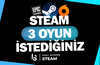 İstediğiniz 3 Oyun + Sınırsız Garanti & Destek