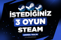 ⭐İstediğiniz 3 Oyun [Sınırsız Garanti - Destek]