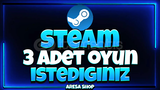 İstediğiniz 3 Steam Oyun | Garantili ⭐️