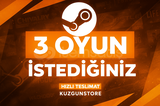 İstediğiniz 3 Steam Oyunu | GARANTI