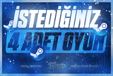 ✨İSTEDİĞİNİZ 4 ADET OYUN(GARANTİ+DESTEK)✨