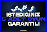 ⭐️ İSTEDİĞİNİZ 5 ADET OYUN + GARANTİ + DESTEK