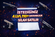 İstediğiniz 4 LVL+110 Dayanıklılık Silah Satılır