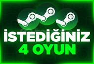 İstediğiniz 4 oyun+Garanti