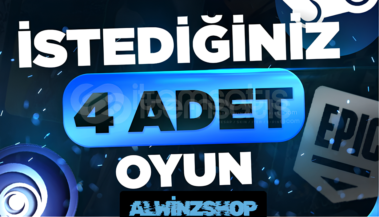 İstediğiniz 4 Oyun +GARANTİ İstediğiniz 4 Oyun +GARANTİ