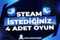 ⭐ İstediğiniz 4 Oyun + Garanti ⭐